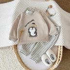 סט קפוצ'ון ומכנסיים דגם פיגווין