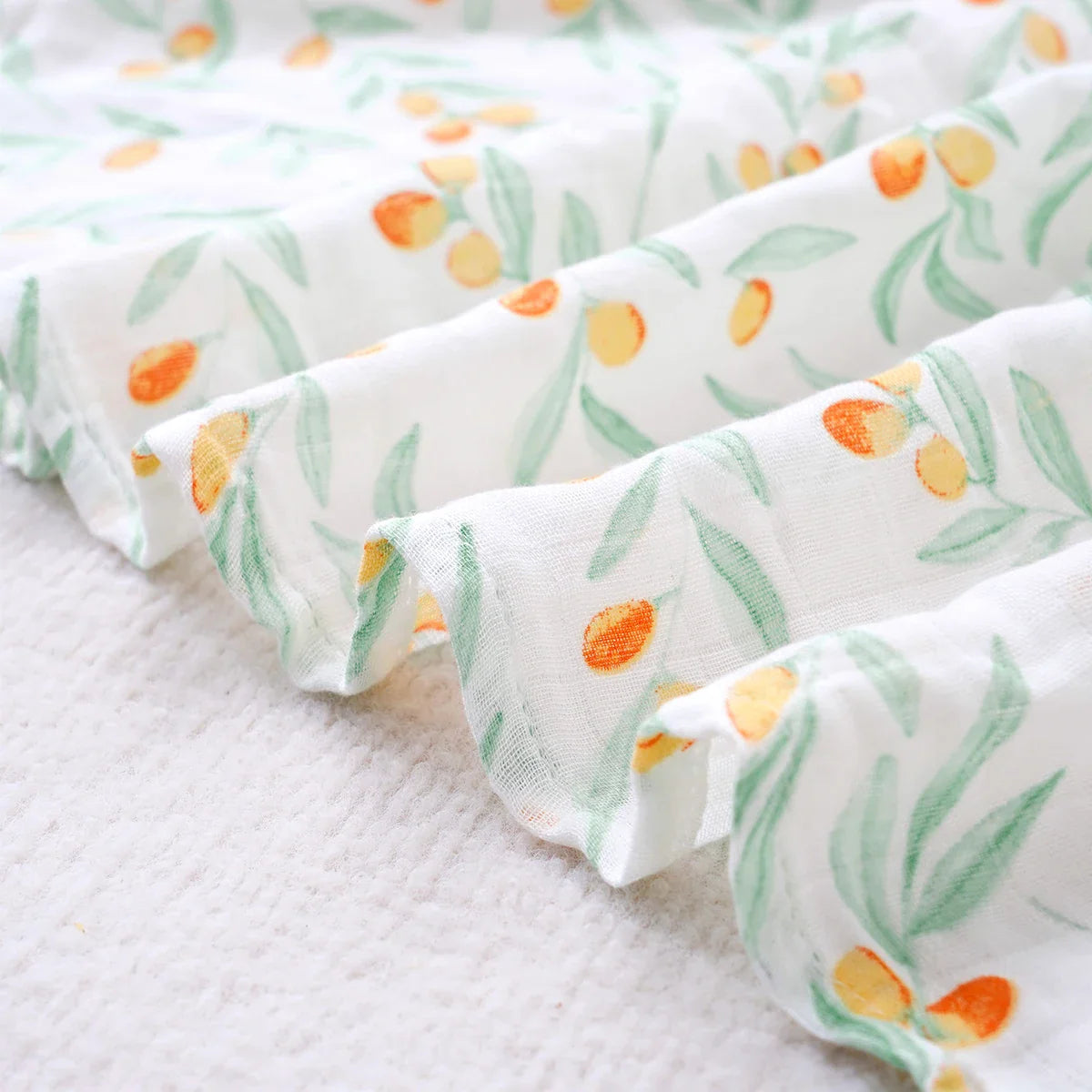 סט 3 שמיכות בד במבוק משולב