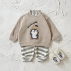 סט קפוצ'ון ומכנסיים דגם פיגווין