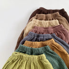 מכנסי כותנה ארוכות