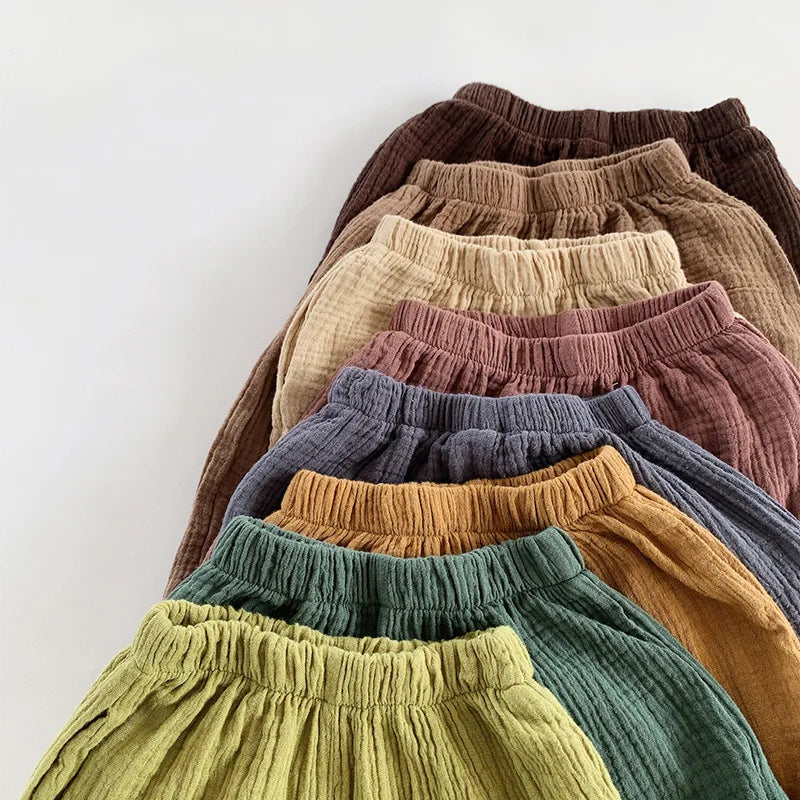 מכנסי כותנה ארוכות